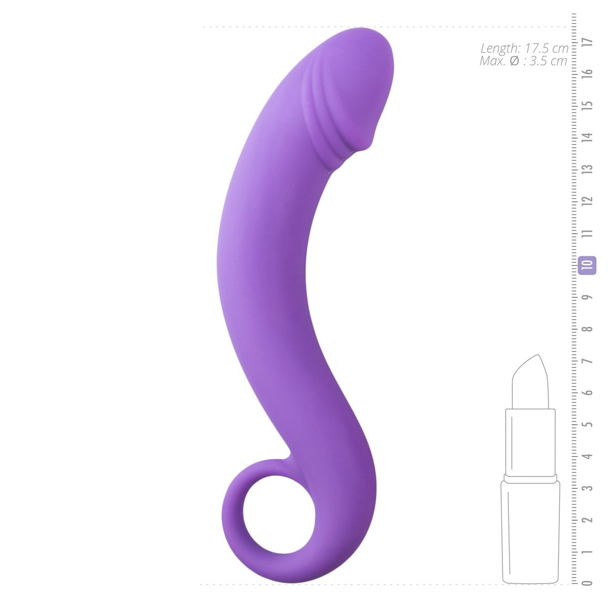 Anal Prostata-Dildo aus Silikon – Lila