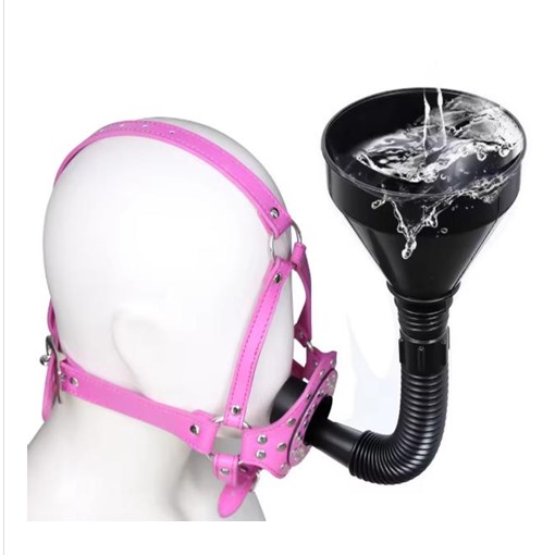 Latrine Trichter Gag in schwarz oder pink