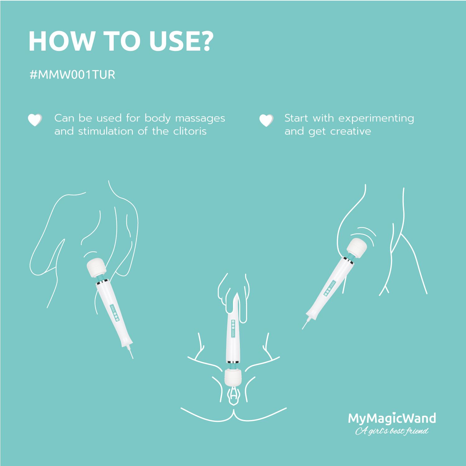 MyMagicWand Wand-Vibrator – Türkis