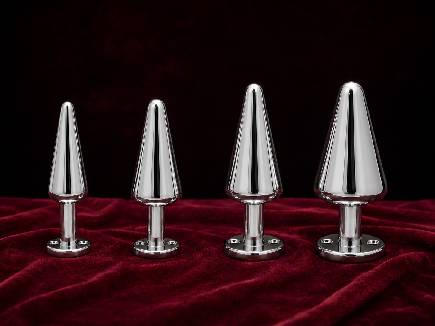 Buttplug aus Aluminium in Grösse M - 14cm hoch, Ø 40mm