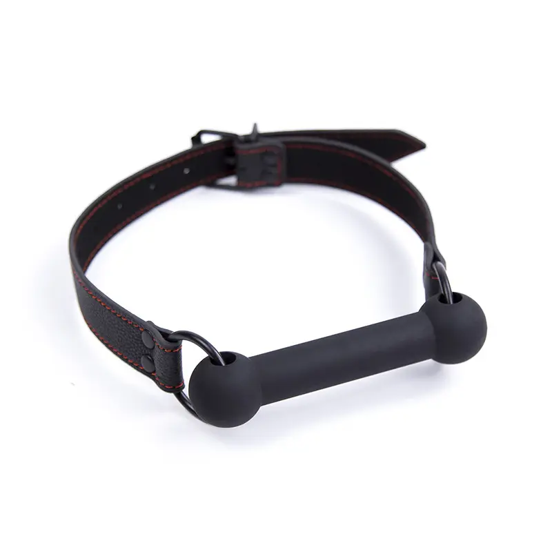 LEDER KNEBEL - Doggyknebel gerade schwarz - Dogplay